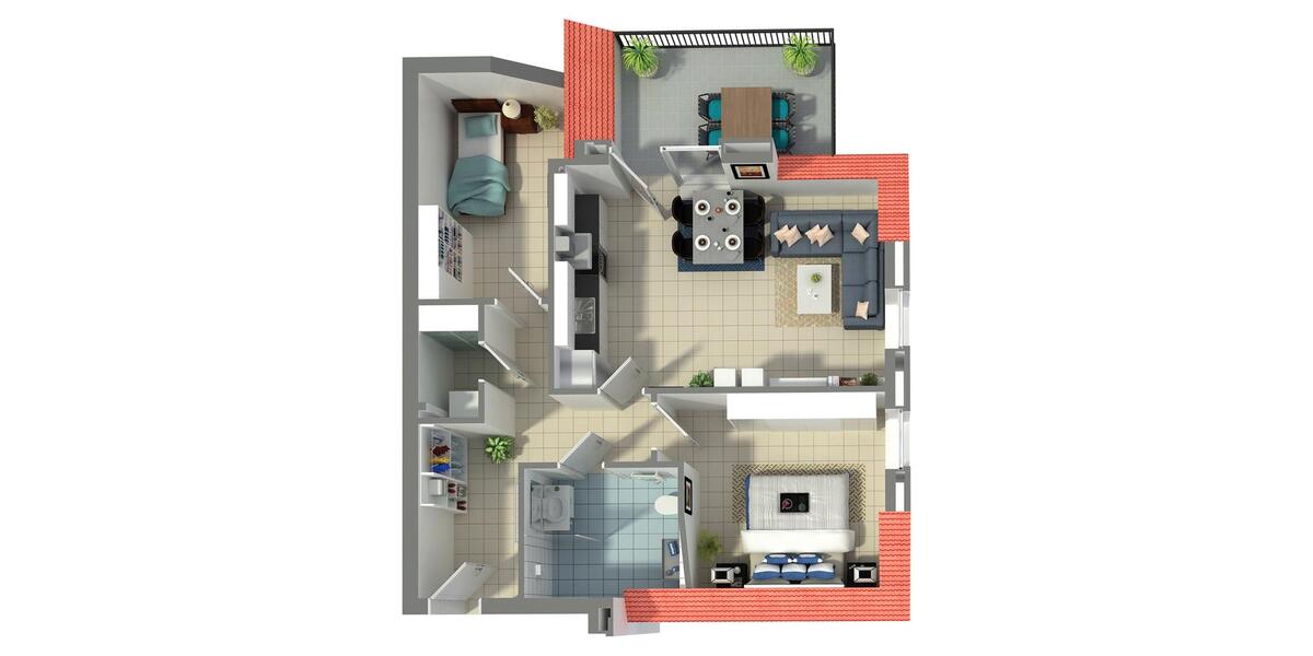 Etagenwohnung Südlohn - 3 Zimmer, 71 m&sup2;, 852&euro; | Angebot:26671539
