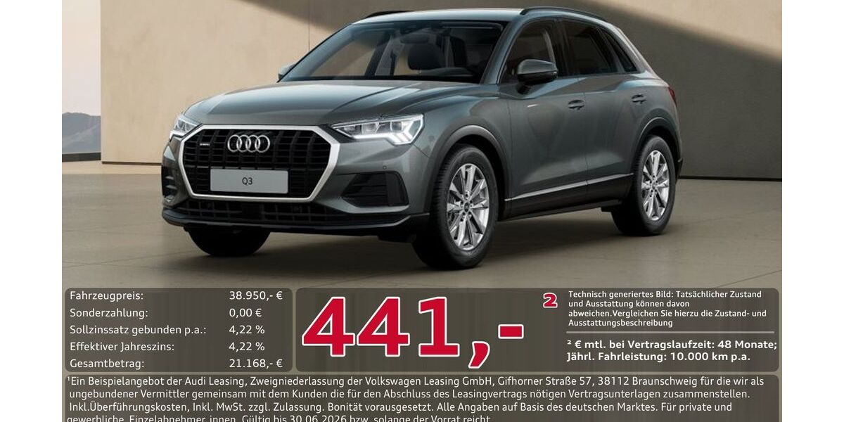 Audi Q3 14.984 km 38.950 &euro; Ingolstadt 85057