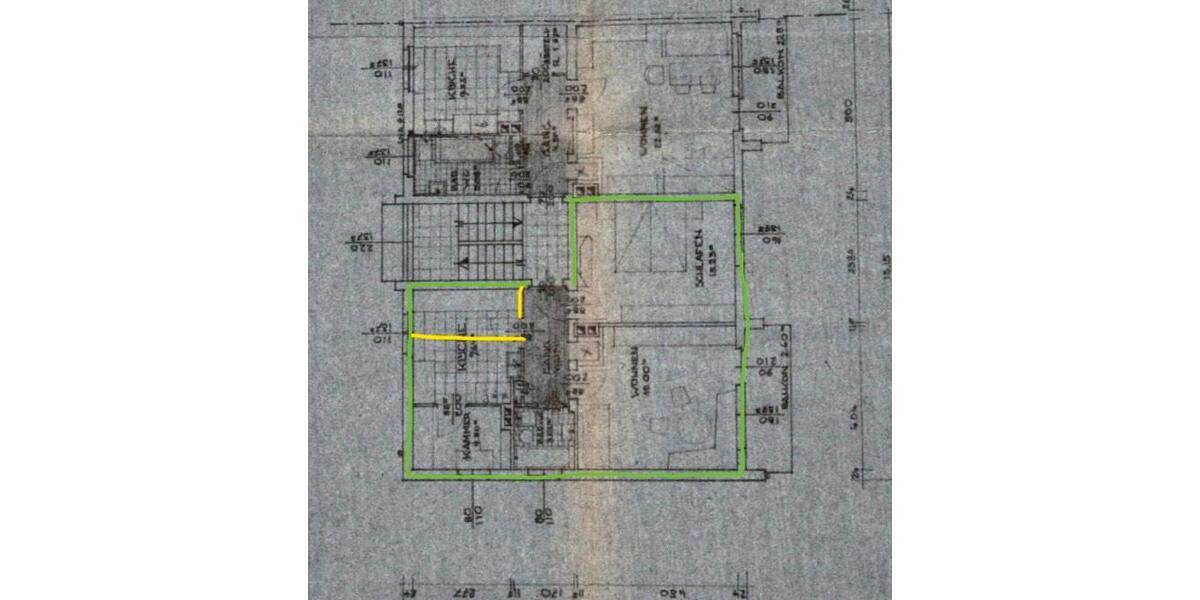 Etagenwohnung Gunzenhausen - 2.5 Zimmer, 60 m&sup2;, 170.000&euro; | Angebot:26991554