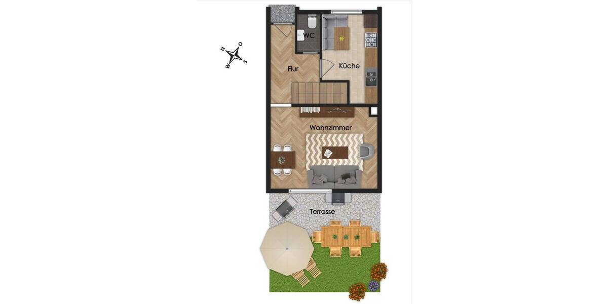 Reihenmittelhaus Reutlingen Burgholz - 4 Zimmer, 103 m&sup2;, 349.000&euro; | Angebot:26881329
