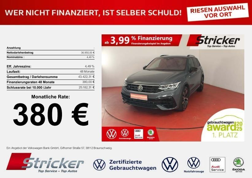 VW Tiguan 38.443 km 36.949 € Detmold 32760