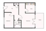 Terrassenwohnung Naunhof - 2 Zimmer, 64 m&sup2;, 90.000&euro; | Angebot:23381898
