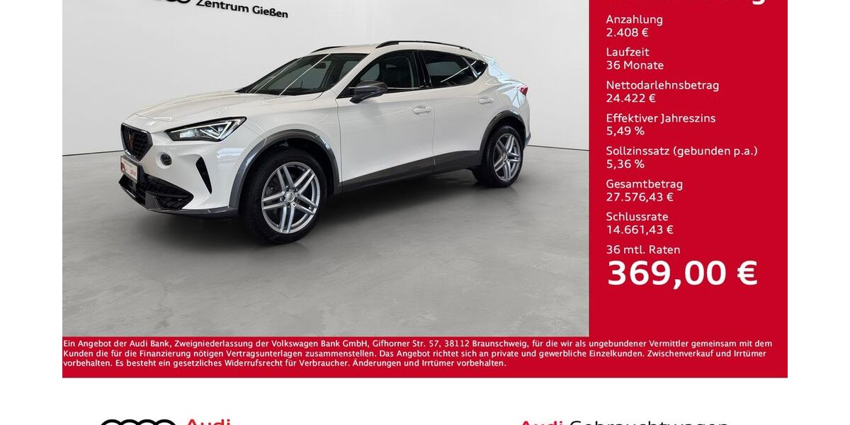 Cupra Formentor 57.150 km 26.830 &euro; Giessen 35394