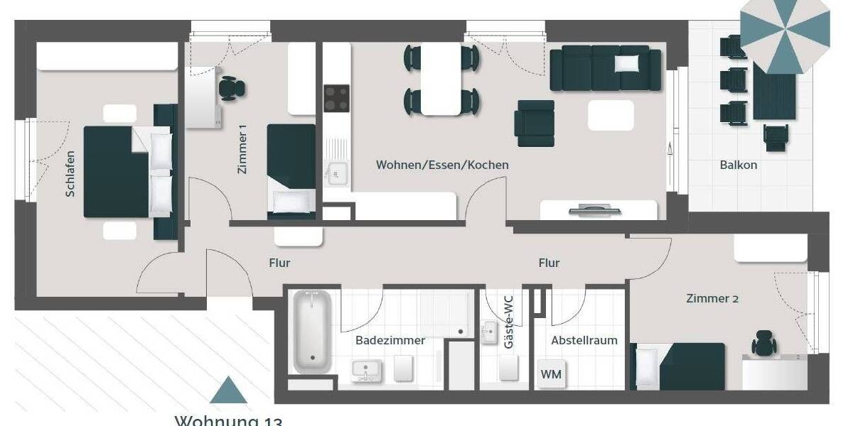 Etagenwohnung Bad Säckingen - 4 Zimmer, 95 m&sup2;, 534.000&euro; | Angebot:25996456