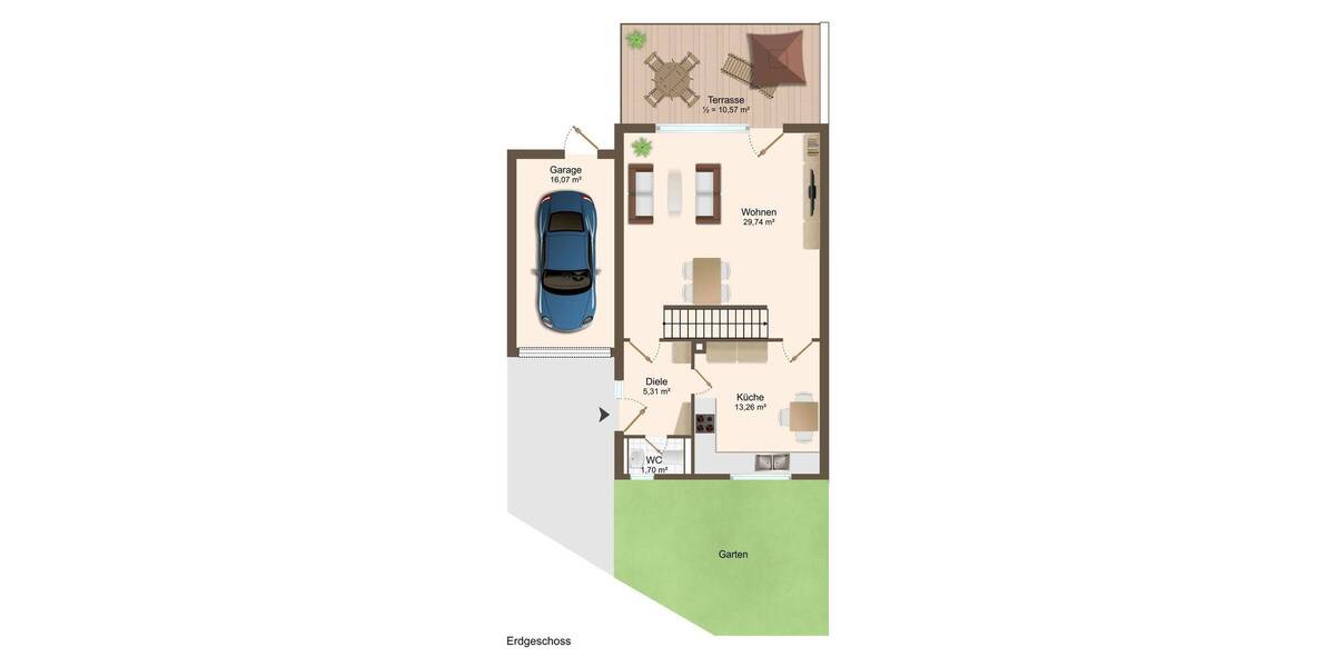 Reihenendhaus Mönchengladbach / Wickrath Wickrath - 6 Zimmer, 143 m&sup2;, 389.000&euro; | Angebot:26319744
