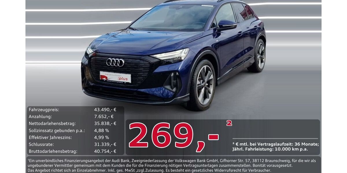 Audi Q4 e-tron 7.889 km 43.490 &euro; Ingolstadt 85057