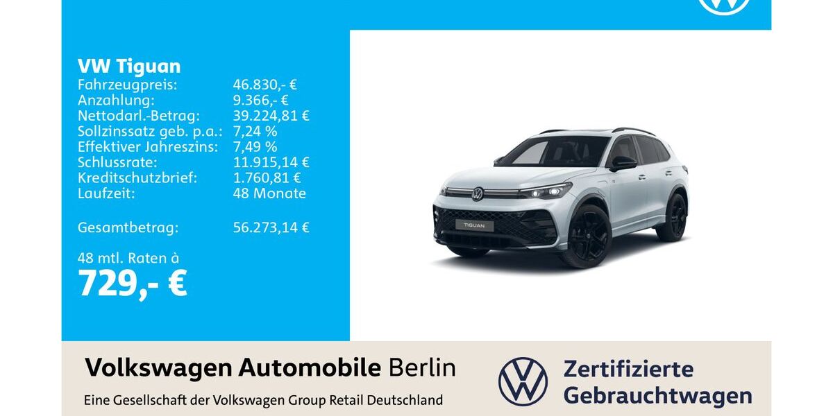 VW Tiguan 27.180 km 46.830 &euro; Berlin 12681