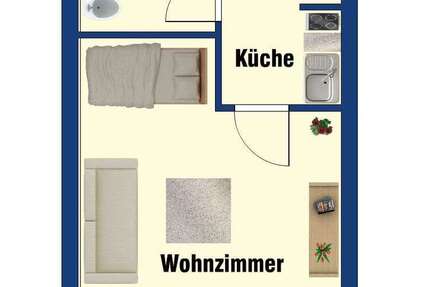 Wohnung zum Mieten in Fulda 370 € 26.74 m²