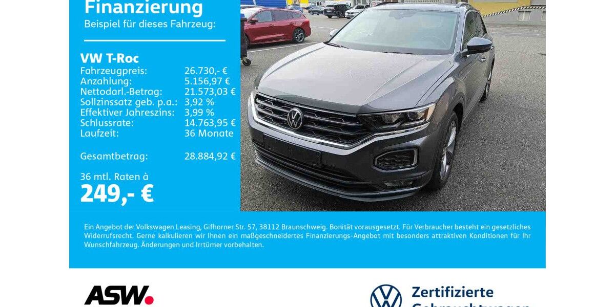 VW T-Roc 38.800 km 26.730 &euro; Sinsheim 74889