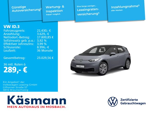 VW ID.3 50.209 km 21.430 € Mosbach 74821