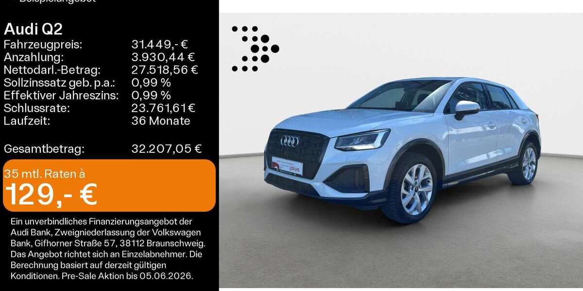 Audi Q2 14.200 km 31.449 &euro; Hanau 63452