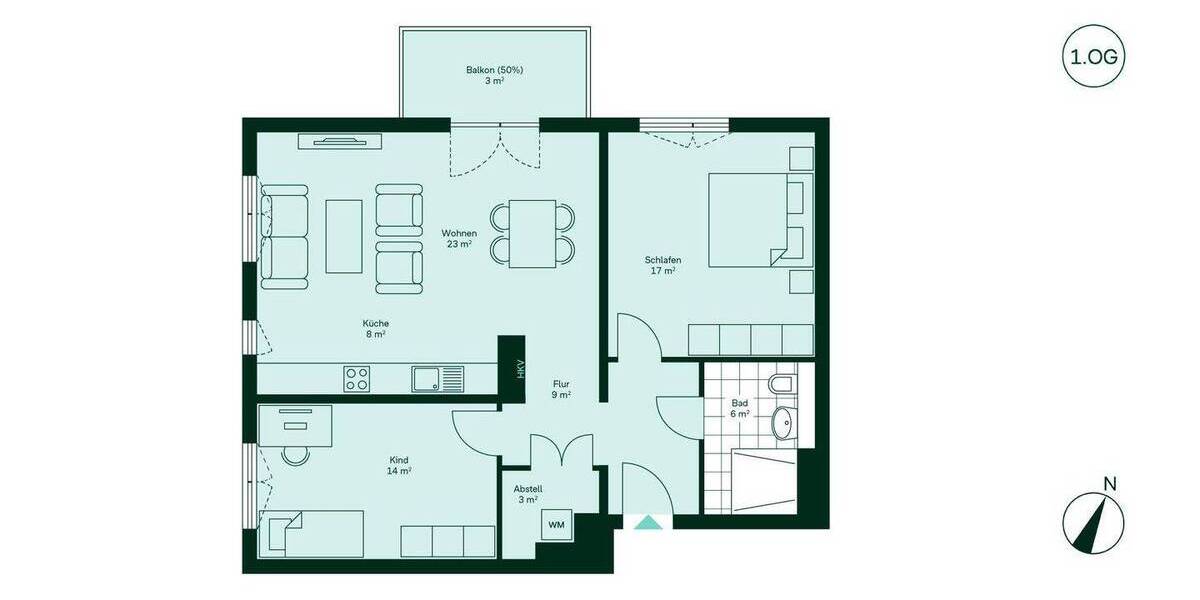 Etagenwohnung Wildau - 3 Zimmer, 82 m&sup2;, 384.900&euro; | Angebot:25957380