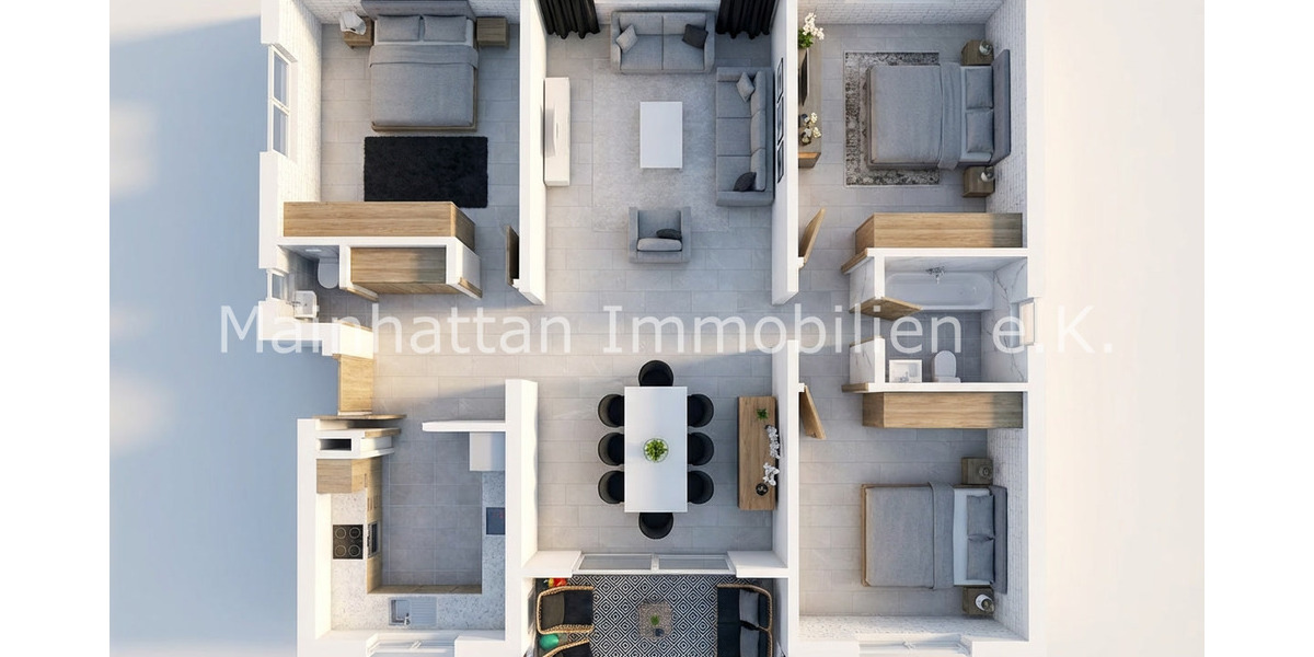 Etagenwohnung Frankfurt am Main Sossenheim - 4 Zimmer, 110 m&sup2;, 410.000&euro; | Angebot:26320571