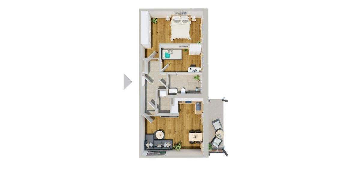 Etagenwohnung Abensberg - 3 Zimmer, 74 m&sup2;, 1.025&euro; | Angebot:25389810