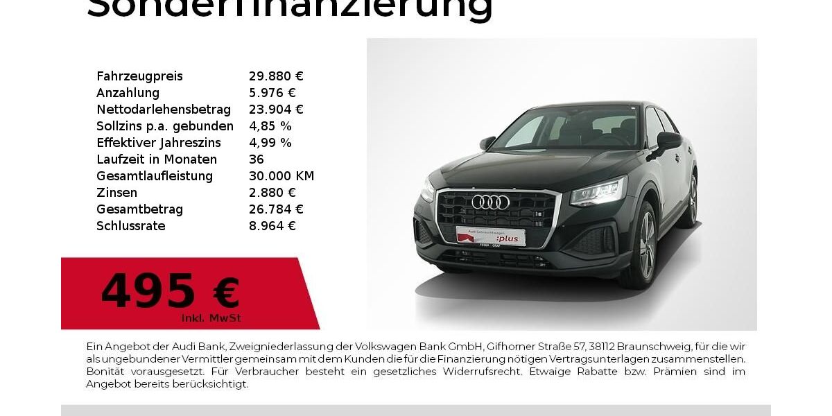 Audi Q2 6.089 km 29.880 &euro; Nürnberg 90441