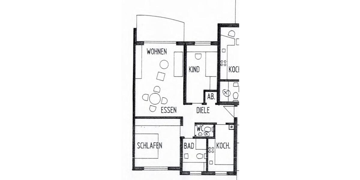Etagenwohnung Bretten - 3 Zimmer, 83 m&sup2;, 980&euro; | Angebot:26677147