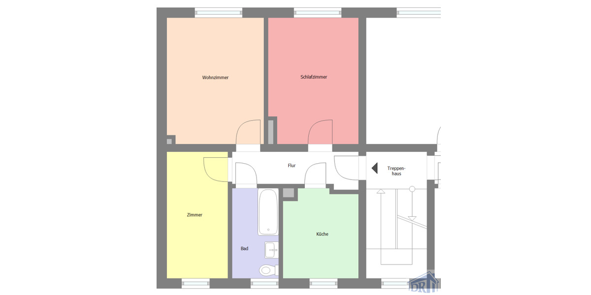 Selbstverwirklichung in ruhiger Lage 3 zimmer