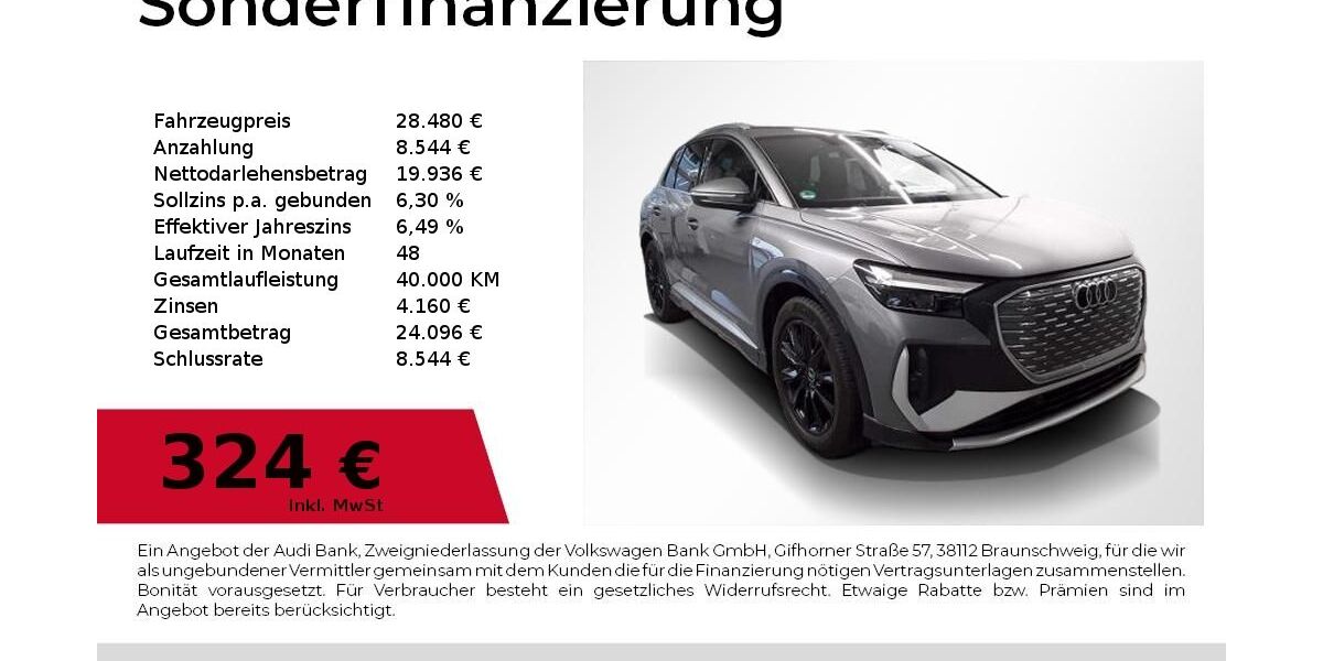 Audi Q4 e-tron 103.450 km 28.480 &euro; Nürnberg 90411