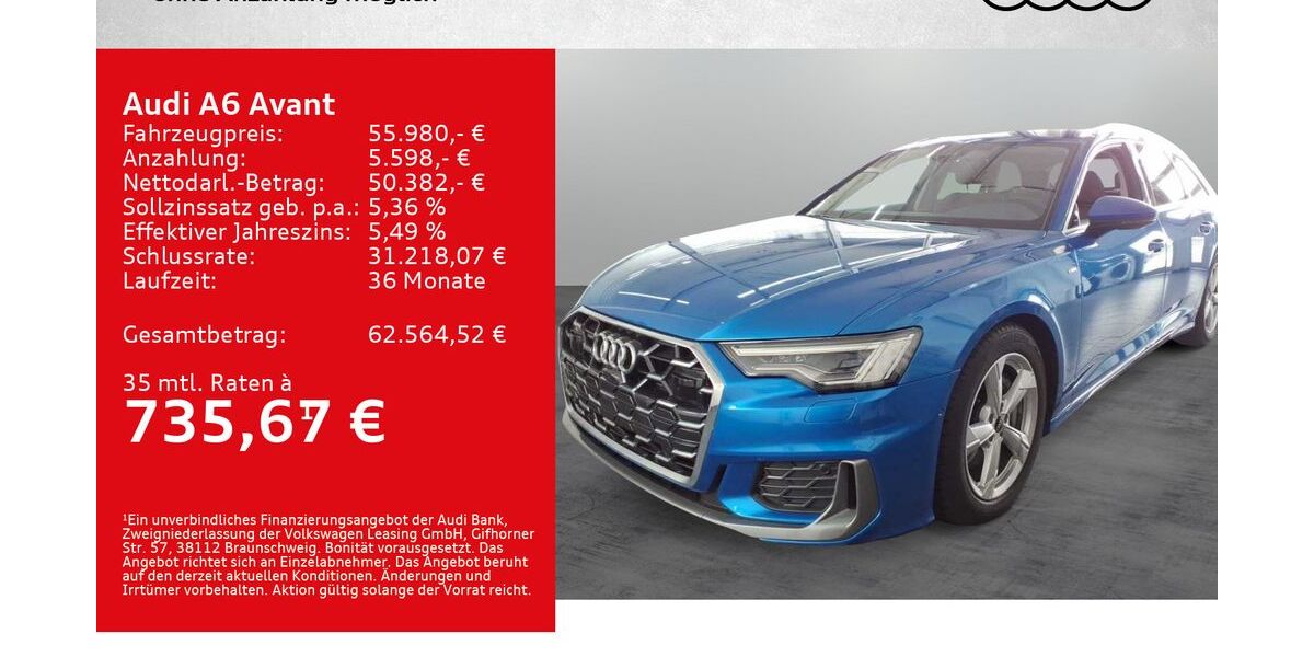 Audi A6 52.000 km 54.480 &euro; Würzburg 97076