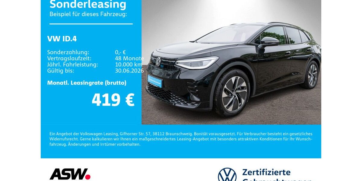 VW ID.4 8.900 km 43.930 &euro; Neckarsulm 74172