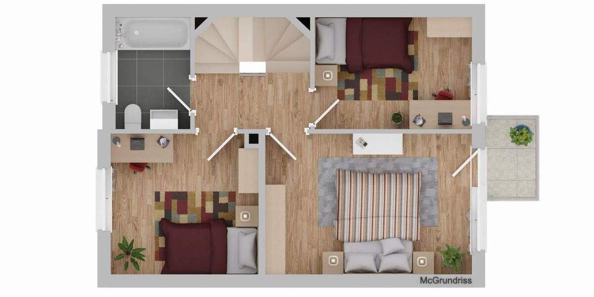 Reihenmittelhaus Nürnberg Langwasser - 5 Zimmer, 102 m&sup2;, 429.000&euro; | Angebot:25400631