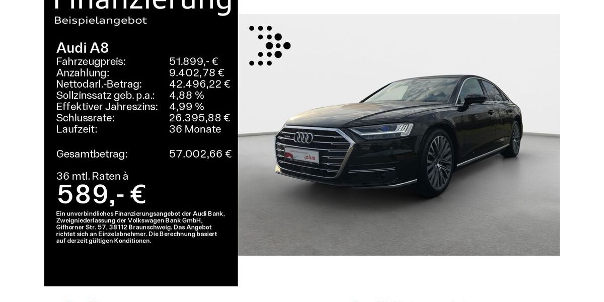 Audi A8 70.500 km 50.999 &euro; Hanau 63452