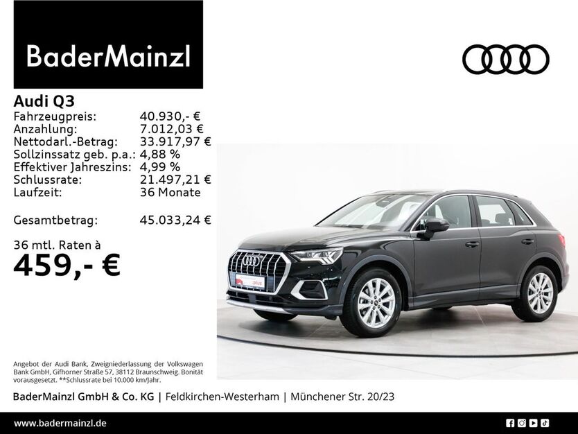 Audi Q3 10.862 km 39.760 € Feldkirchen/Westerham 83620