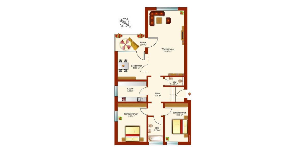 Etagenwohnung Garmisch-Partenkirchen Partenkirchen - 4 Zimmer, 729.000&euro; | Angebot:25777155