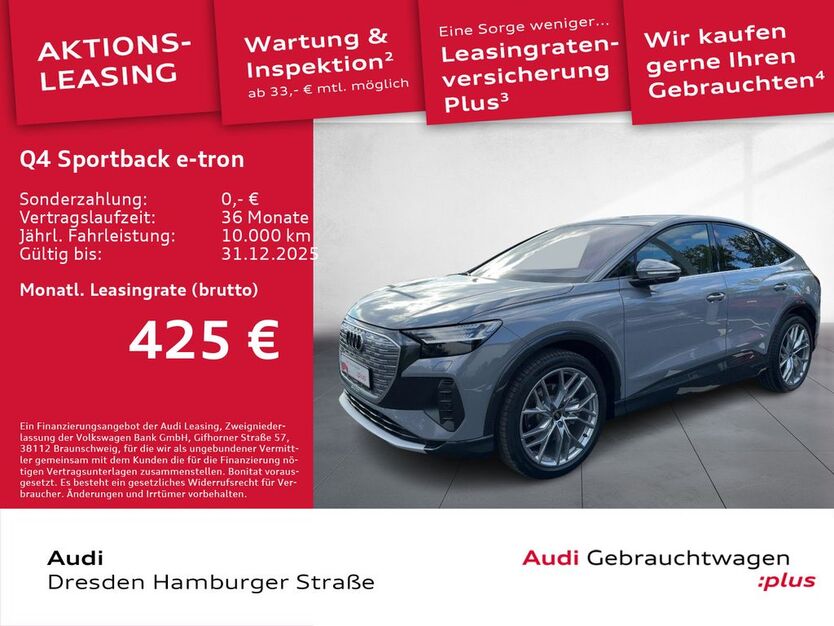 Audi Q4 e-tron 3.654 km 44.490 € Dresden 01067