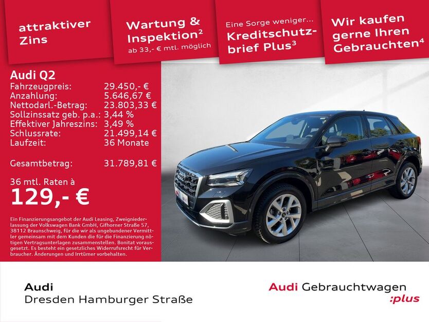 Audi Q2 16.078 km 29.450 € Dresden 01067