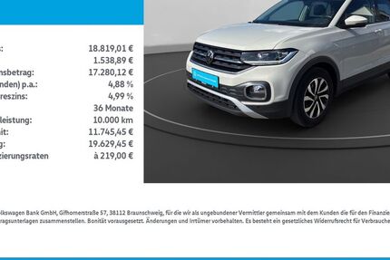 VW T-Cross 60.283 km 18.439 &euro; Leinefelde-Worbis/DE 37327