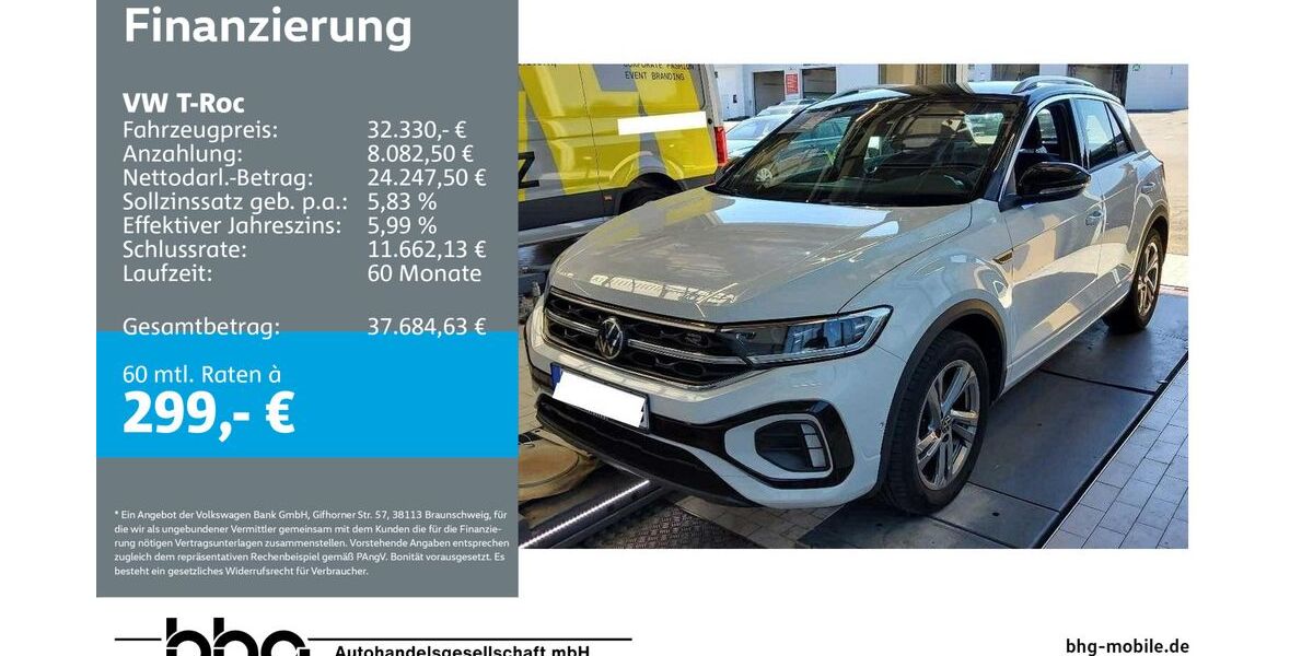 VW T-Roc 34.864 km 32.330 &euro; Reutlingen 72770