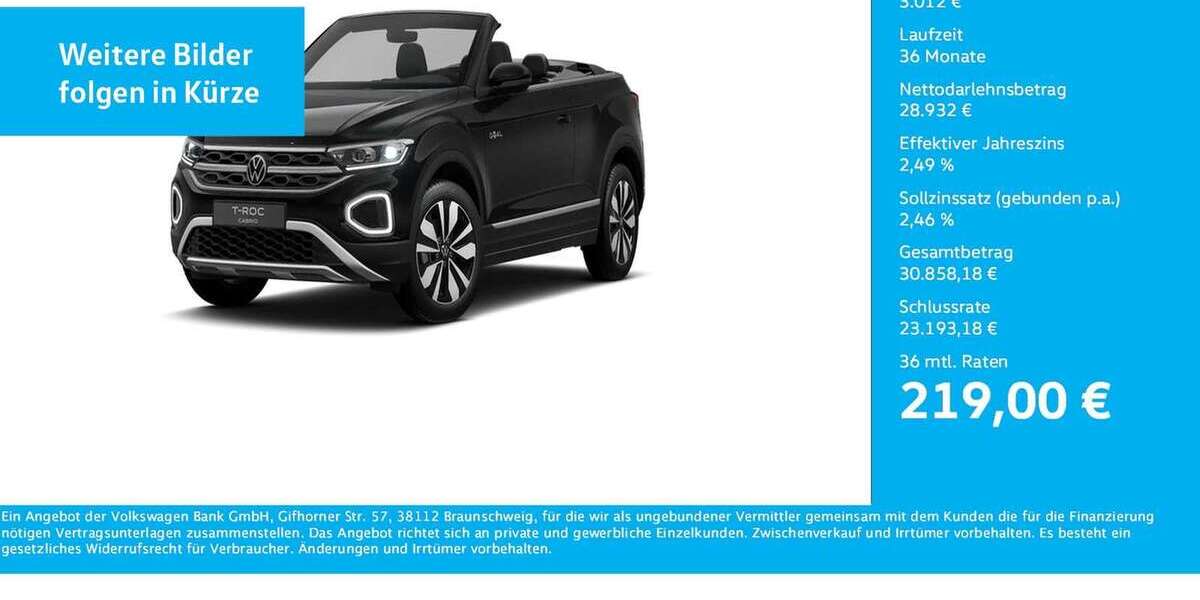 VW T-Roc 15.633 km 31.944 &euro; Dortmund-Marten 44379