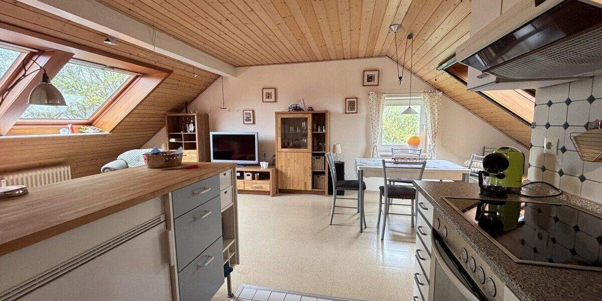 Flexibel wohnen unterm Dach: Voll möbliert - ideal für Monteure, Mitarbeiter oder Selbstnutzer 1 zimmer