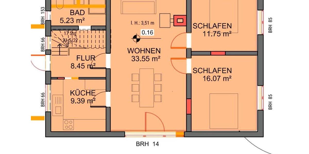 Erdgeschoßwohnung Wustrow (Wendland) - 5 Zimmer, 130 m&sup2;, 1.300&euro; | Angebot:26209894