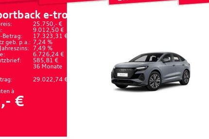 Audi Q4 e-tron 34.385 km 25.750 &euro; Frankfurt am Main 60326