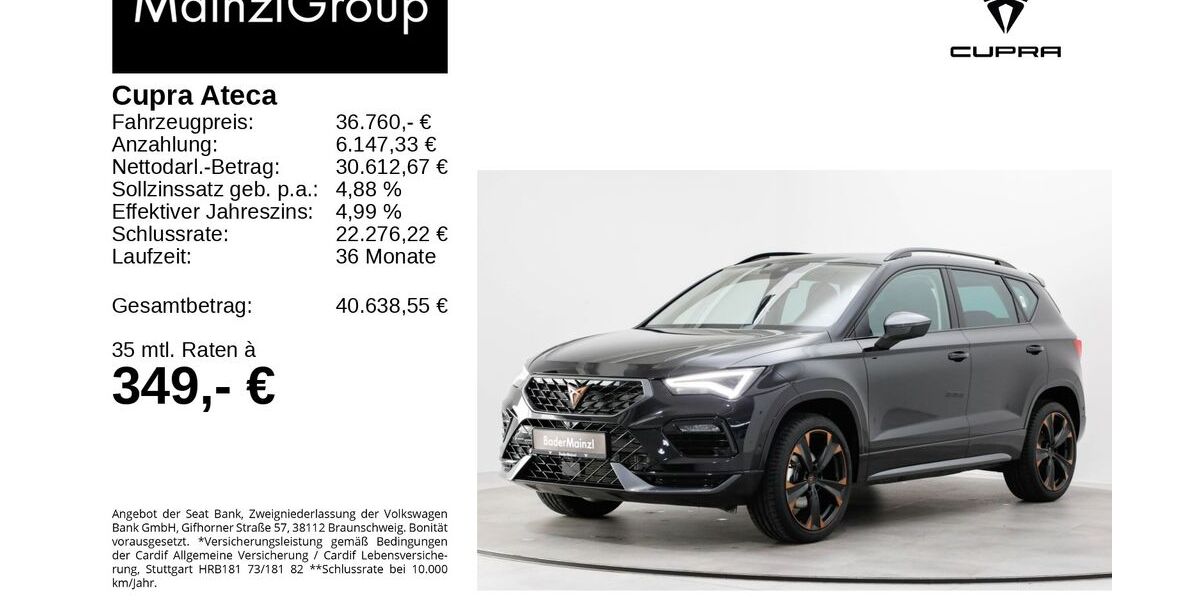 Seat Ateca 9.338 km 35.990 &euro; Feldkirchen/Westerham 83620