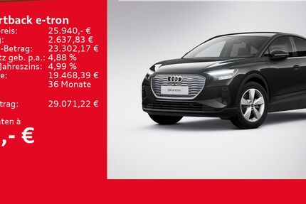Audi Q4 e-tron 14.197 km 25.940 € Ulm 89073