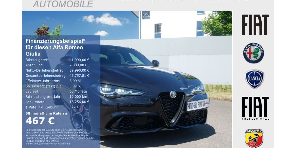 Alfa Romeo Giulia 15.545 km 39.990 &euro; Marpingen 66646