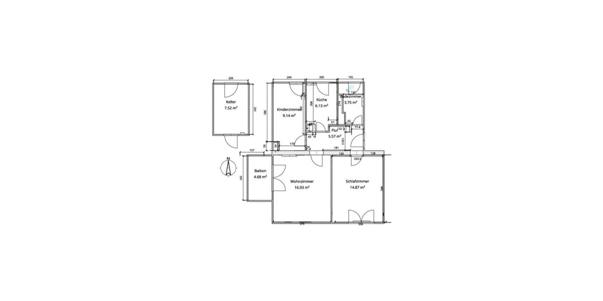 Etagenwohnung Brieskow-Finkenheerd Finkenheerd - 3 Zimmer, 60 m&sup2;, 630&euro; | Angebot:24951486