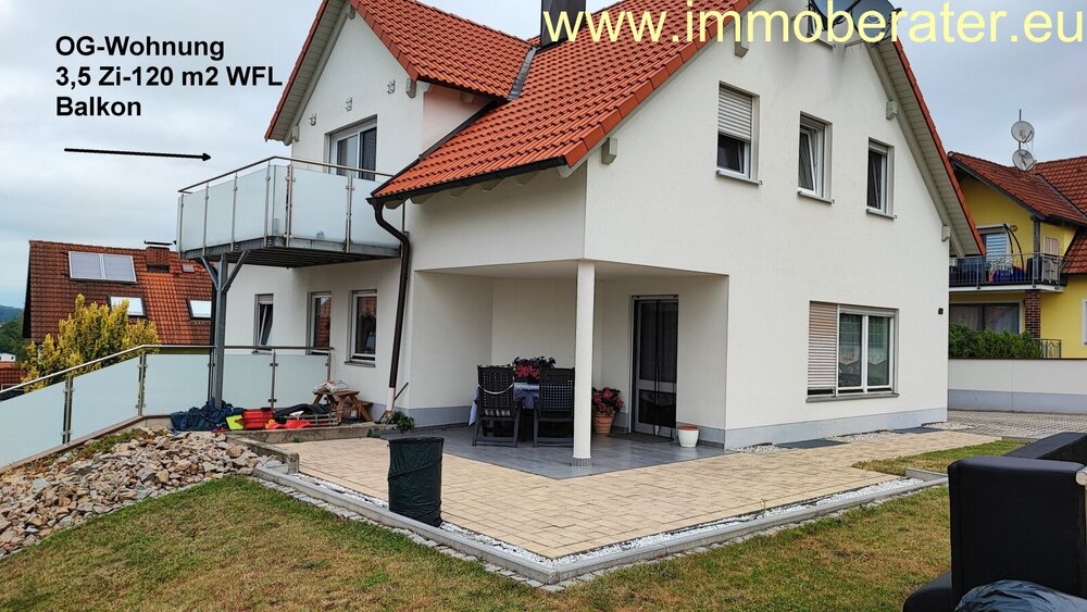 Wohnen mit Stil und Freiraum 3,5 Zimmer Whg WFL ca. 120 m² ger. Balkon Einbauküche Fernblick 2 Kfz-Stellpl. vorhanden ab sofort! - Etagenwohnung Neunburg vorm Wald | Angebot:26762811