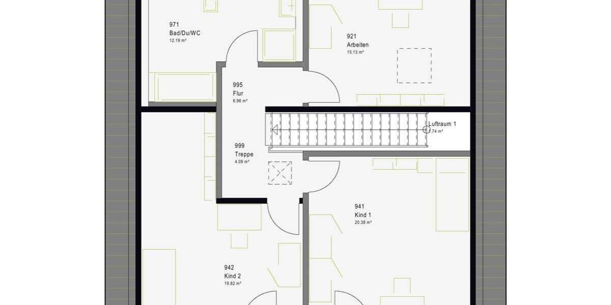 Einfamilienhaus Tübingen Unterjesingen - 5 Zimmer, 159 m&sup2;, 627.189&euro; | Angebot:26686137