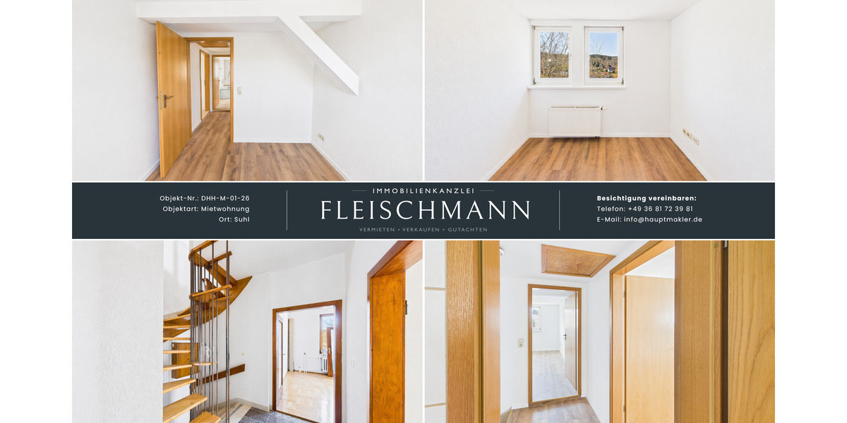 Gepflegte 4-Zimmer-DHH in Suhl: 2 Bäder, EBK, Terrasse & Vollkeller – Sofort frei! - Doppelhaushälfte Suhl | Angebot:26266187