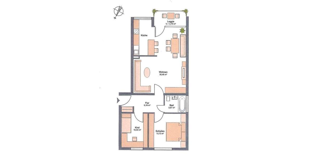 Etagenwohnung Olching - 3 Zimmer, 75 m&sup2;, 449.000&euro; | Angebot:25881069