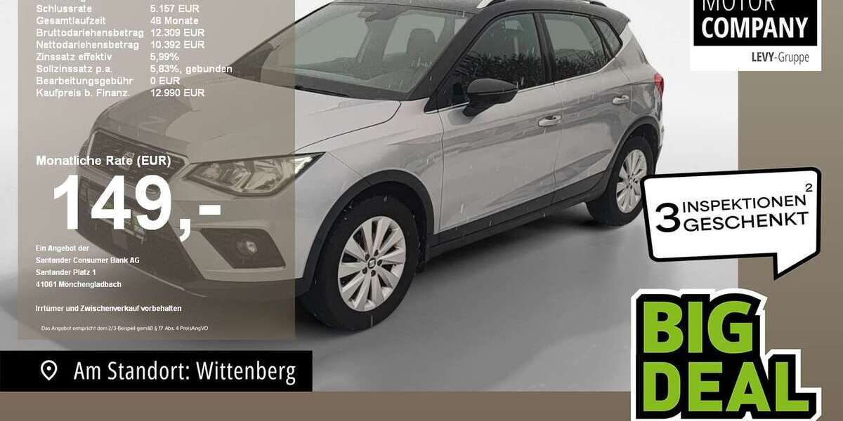 Seat Arona 88.500 km 12.990 &euro; Wittenberg Lutherstadt 06886