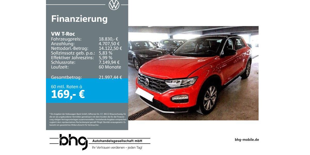 VW T-Roc 35.668 km 18.830 &euro; Bühl 77815