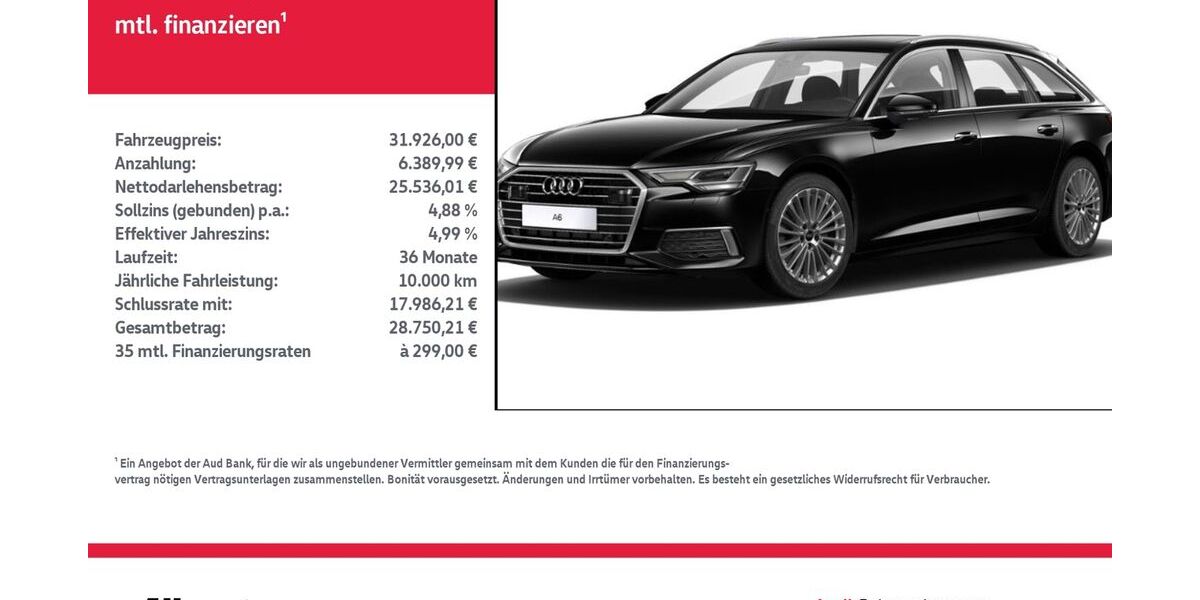 Audi A6 66.324 km 31.926 &euro; Mühlhausen/Thüringen 99974