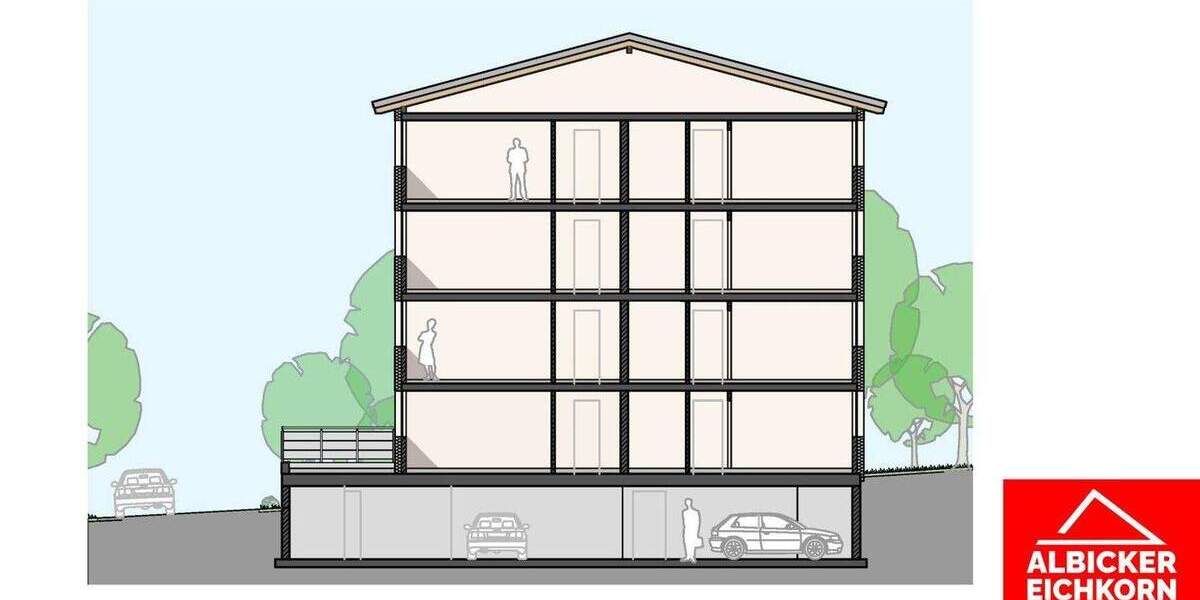 Etagenwohnung Waldshut-Tiengen Waldshut - 2 Zimmer, 59 m&sup2;, 289.100&euro; | Angebot:25744835