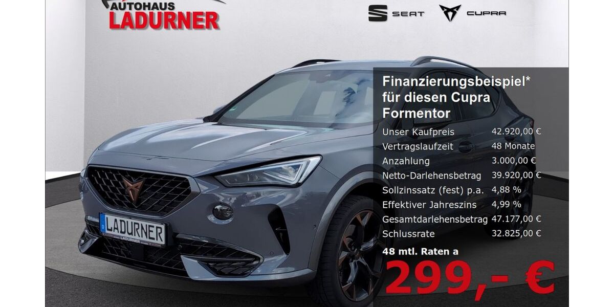 Cupra Formentor 10.800 km 42.920 &euro; Tuttlingen 78532