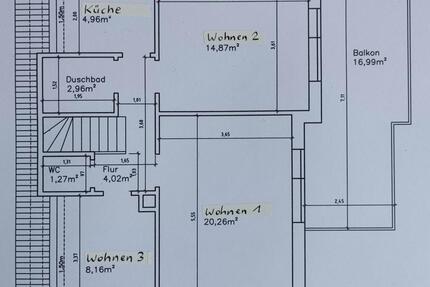 Wohnung Wardenburg - 2.5 Zimmer, 67 m&sup2;, 650&euro; | Angebot:25544335